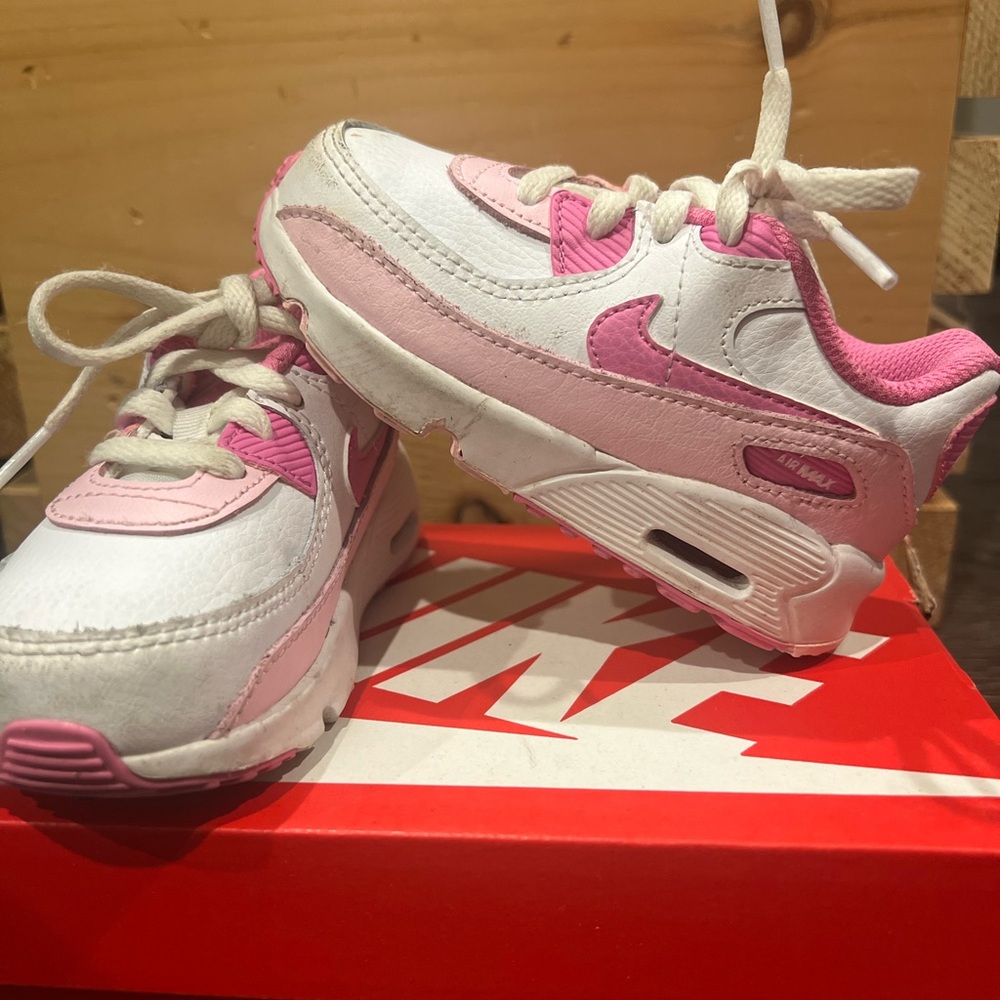 Nike Kids Air Max Sneakers - Pink and White